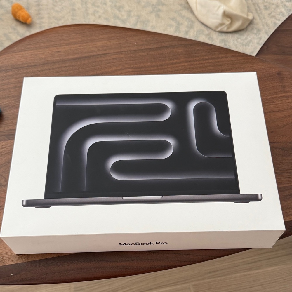 Apple MacBook Pro Packaging with Black and White Design BOX ONLY